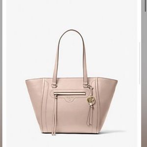 Carine Medium Pebbled Leather Tote Bag